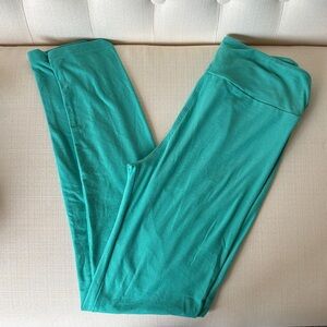 LuLaRoe OS Teal Yoga Pants
